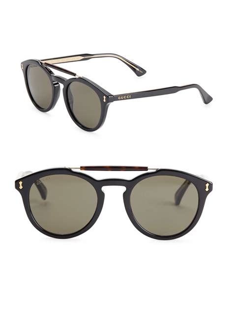 round & oval gucci sunglasses for men|ROUND .